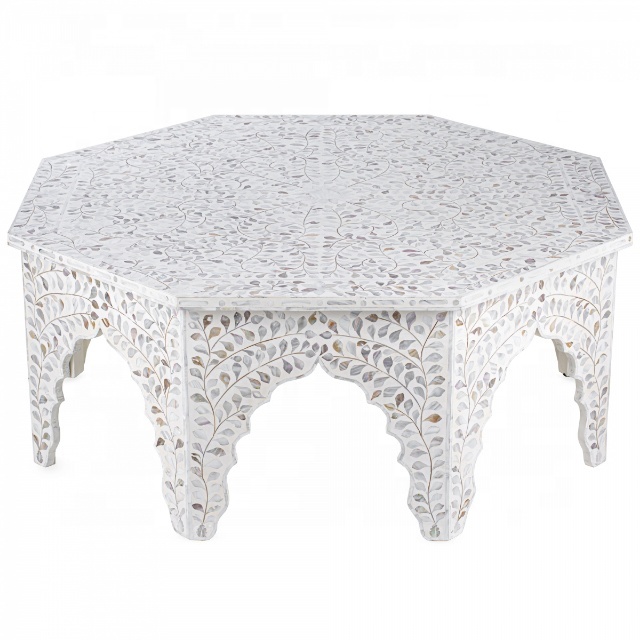 Moroccan Octagonal Inlay Coffee Table