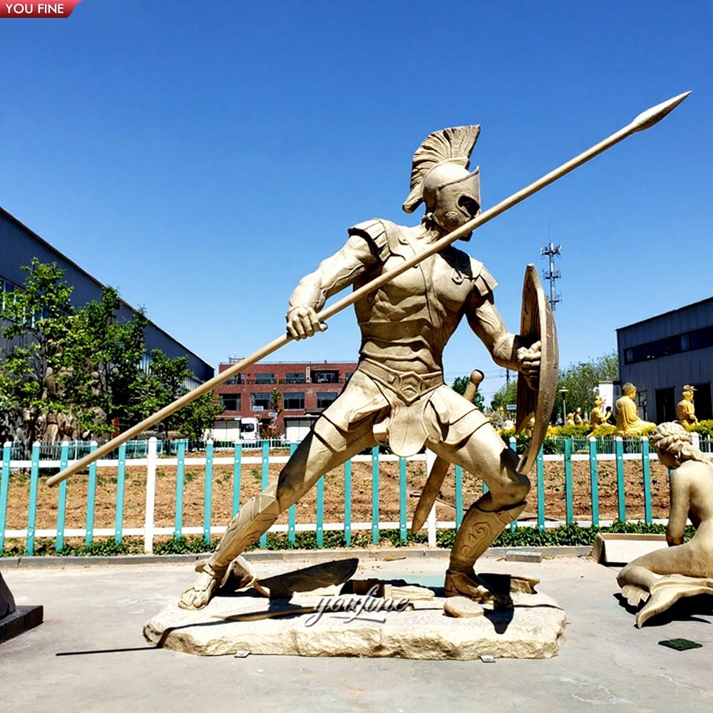 Spartan Bronze Warrior Sculpture