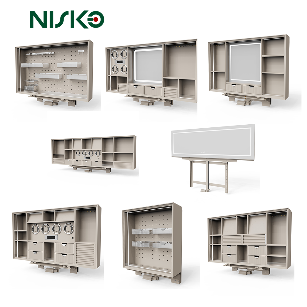 Luxury Motorized Hidden Lift Storage Cabinet